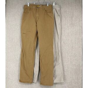 Carharrt Pants Mens 36x36 Brown Relaxed Fit Workwear Utility‎ Carpenter Lot of 2